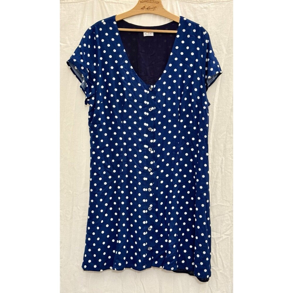 EUC Katie Sturino Chiara Polka Dot Dress XXL Made USA Retro Rockabilly Classic - Picture 2 of 13